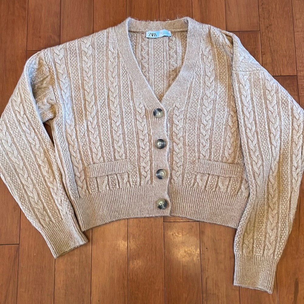 Zara cable cardigan